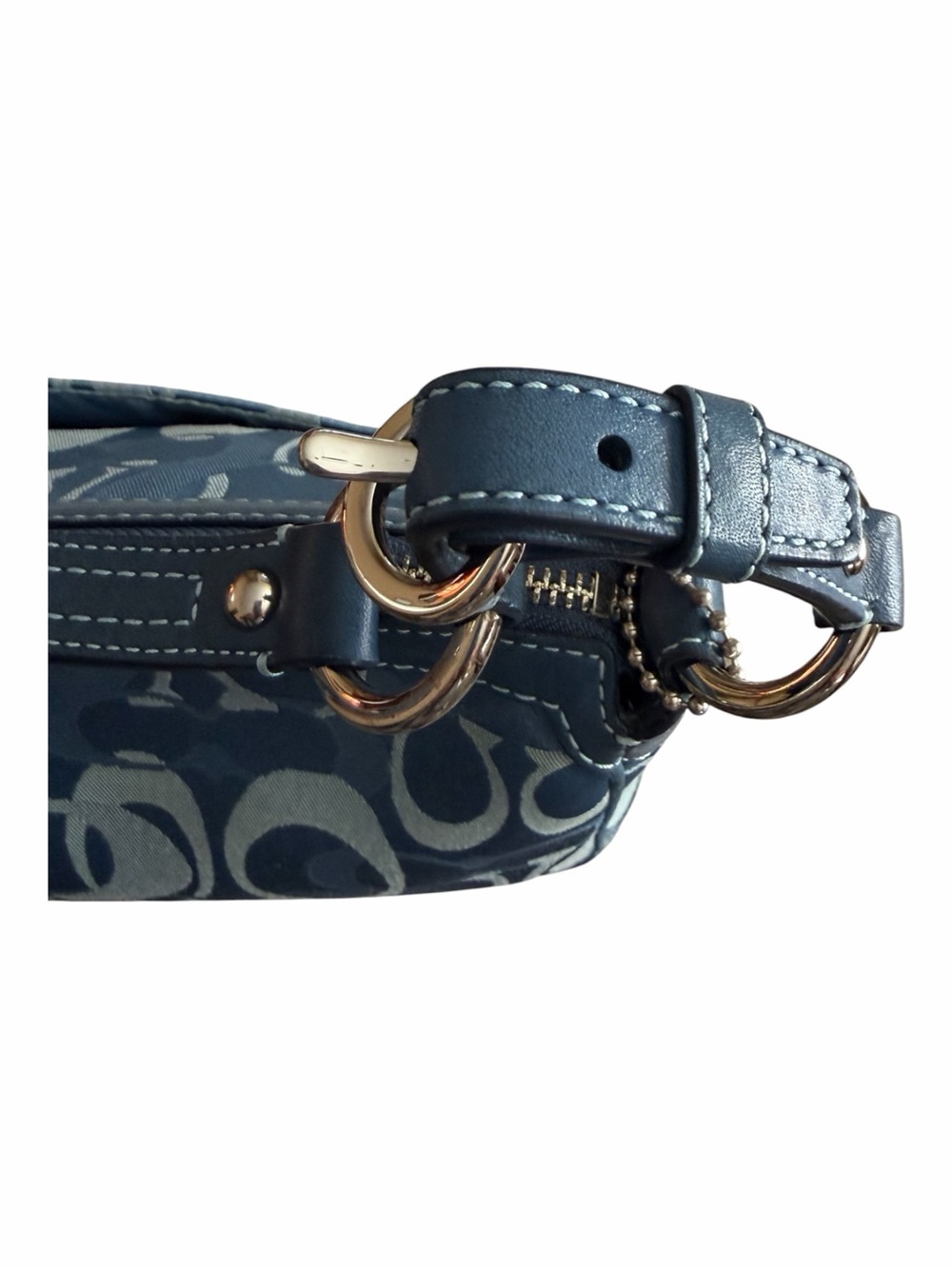 Coach Y2K Chelsea Optic Signature Jacquard and Suede Shoulder Bag - Picture 6 of 14